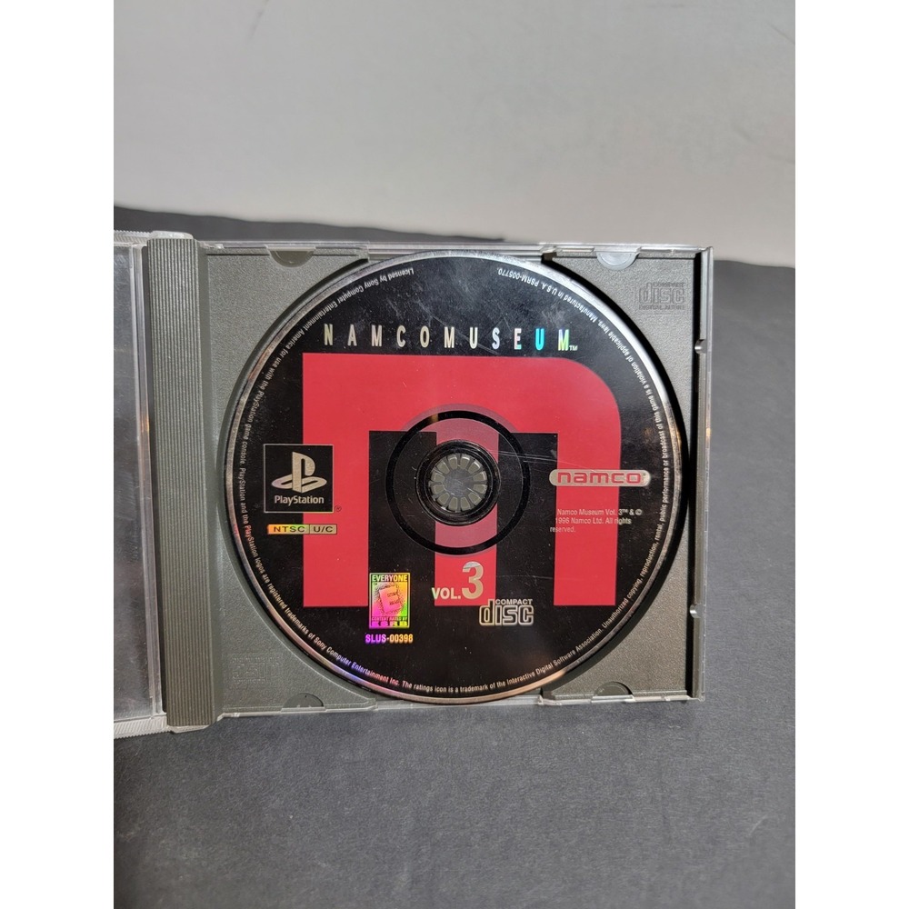 Namco Museum Vol. 3 Sony PlayStation 1 PS1 1996 SLUS-00398 Arcade Compilation